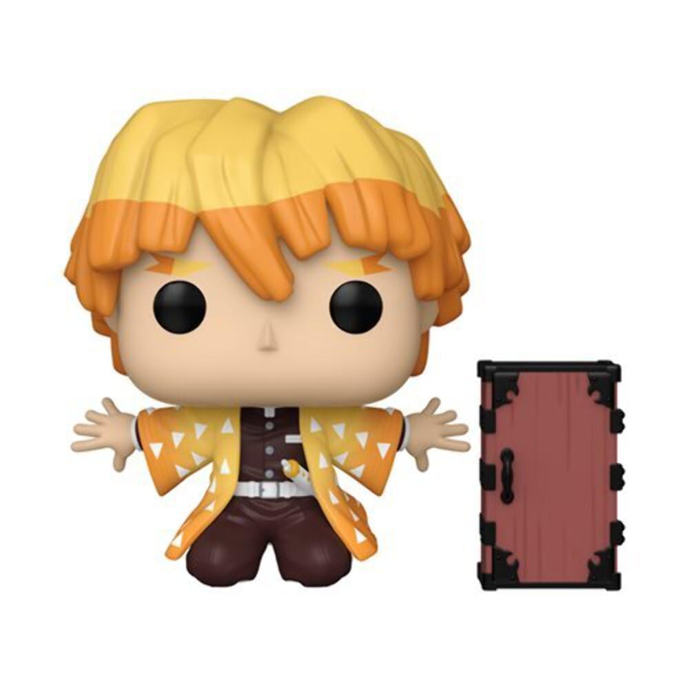 Funko Pop! Animation: Demon Slayer - Zenitsu Protecting Nezuko's Box Figure (Entertainment Earth Exclusive)