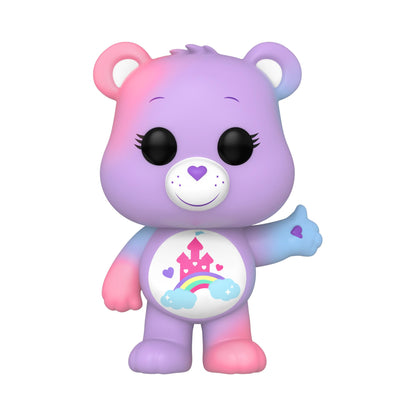 Funko Pop! Animation: Care Bears 40th Anniversary - Care-A-Lot Bear with Translucent Glitter Chase (Styles May Vary)