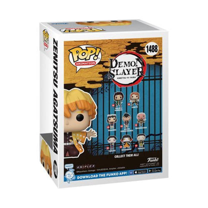 Funko Pop! Animation: Demon Slayer - Zenitsu Protecting Nezuko's Box Figure (Entertainment Earth Exclusive)