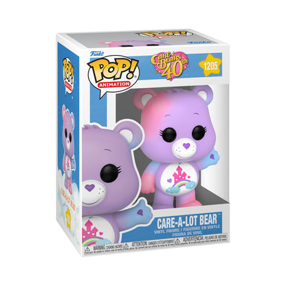 Funko Pop! Animation: Care Bears 40th Anniversary - Care-A-Lot Bear with Translucent Glitter Chase (Styles May Vary)