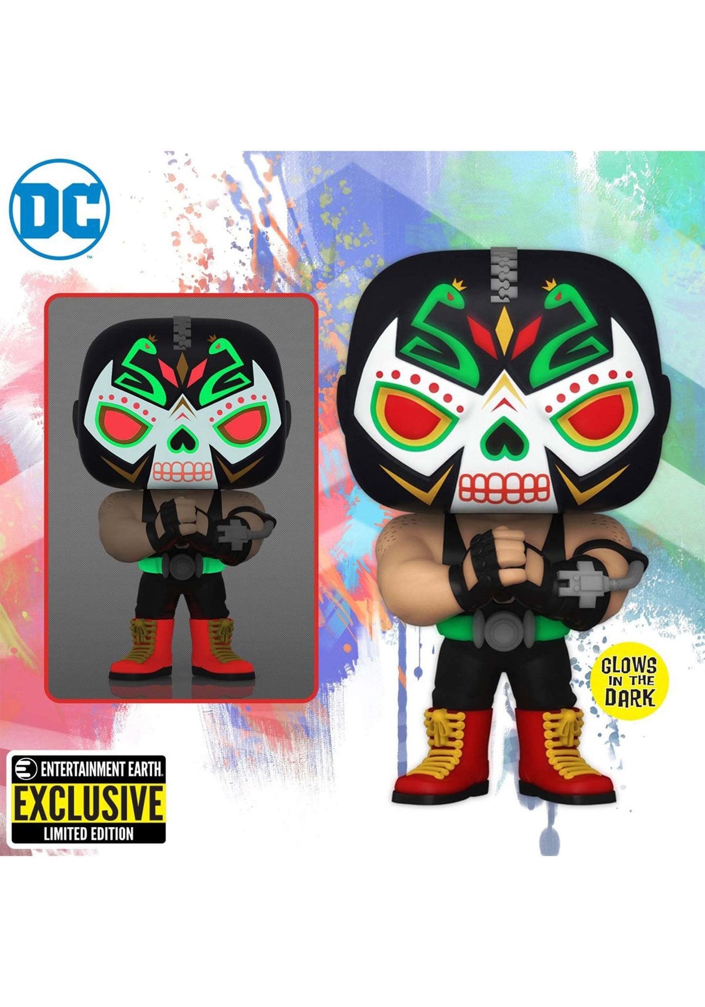 POP! Batman 412- Bane Dia de Los Muertos Glows in The Dark